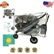 Custom Clear Stroller Rain Cover for Evenflo Pivot Xplore - Ventilated & Durable