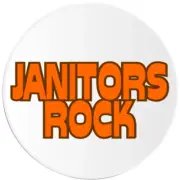 Janitors Rock - 3 Inch Circle Sticker 3" x 3"