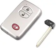 FLJKCT Car Key Shell Smart Remote Key Shell Case 2/3/4 Buttons,for Toyota RAV4 Land Cruiser Prado Camry Highlander Prius 2010 2012 2013