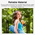 (BLUE)Blender Cup USB Electric Fruit Juicer Rechargeable Juice Mixer 530ml EMB