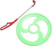 1 Set Plastic Rolling Hoops for Ergonomic Handle Outdoor Fitness for Coordination and Agility Development for School and Games