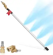 Foinwer 24''Portable Radiator Cleaning Wand,4500 PSI Radiator Flush and Cleaner Tool,Quick Cleaning,Two 1/4''Quick Coupler,Radiator Pressure Washer Tool Fit for Household Cars,Trucks,RV Radiators