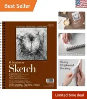 Versatile 400 Series Sketch Pad - Heavyweight 9x12, 100 Sheets for All Dry Media