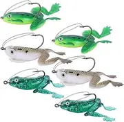 6PCS Soft Plastic Fishing Lures, 6cm Bait with Weedless Hook, Freshwater Saltwater Bass Baits for Fishing Tool