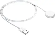AKYGA AK-SW-44 USB Charging Cable Compatible with Apple Watch Ultra 2 / Series 9/8/7/6/5/4/3/2/1 Aluminium 1 m White Charger