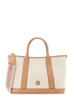 [Michael Kors] Michael Kors-Luisa Canvas And Leather Handbag With Frontal Monogram-Donna OS
