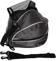 Basketball Shoulder Bag with Dual Access Openings, Scientific Cloth Ball Carrier, Adjustable Strap Mesh Pockets, Lightweight Sports Equipment Storage for Volleyball Soccer