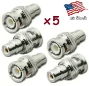 5-Pack BNC-Male to RCA-Female Connectors for Audio/Video use (CR21)