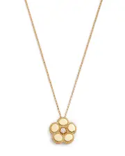 Roberto Coin 18K Yellow Gold Daisy Diamond Flower Pendant Necklace, 16-18 - Exclusive