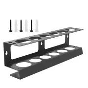6 Holes Caulking Guns Holder, Wall Mount Hand Caulking Guns Storage Rack