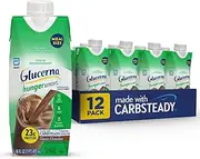 Glucerna Hunger Smart Meal Size, Diabetes Nutritional Shake, Meal Replacement to Help Manage Blood Sugar, Rich Chocolate, 16 Fl Oz, Pack of 12