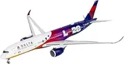 Pre-Built Model Aircraft 16CM 1/400 for Delta Air Lines A350-900 N522DZ Realistic Airplane Replica Scale Diecast Model Aircraft Kit Miniature Airplane Model