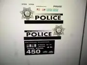 Las Vegas Nevada metro Police Vehicle Decals Custom 1:24