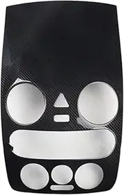 QASULER Car Center Console Cover Trim Center Air Condition Outlet Interior Decoration, for Volkswagen, for Beetle, 2001-2011 ABS Carbon Fiber Car Air Vent Trim(for 2006-2011 Year)