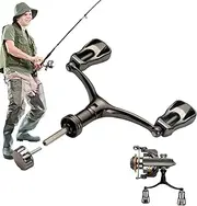 Handle Reel for Fishing,Handle Rotary Knob Aluminum Fishing Reels | Nonslip Rock Arm High Strength Lightweight Fishing Accessories for Fishing
