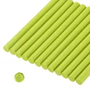 12 Pcs Yellow Green Cylinder Sealing Wax Stick Glue Gun Wax Seal Rod