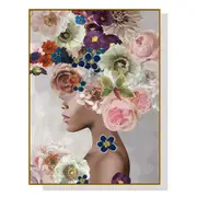 GGP Wall Art 70Cmx100Cm Foolish In Love Ii Gold Frame Canvas