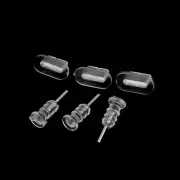 3Set Clear Headset USB Dock Anti Dust Cap Cover Stopper for Cell Phone