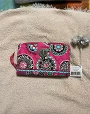 Vera Bradley Cupcakes Pink Turn Lock Wallet Retired NWT