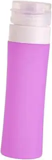 ELAYARD Portable Travel Silicone Bottles Refillable Toiletry Liquid Containers for Shampoo Lotion Body Wash for Travel Camping Daily Use Purple