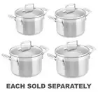 Scanpan Genuine Heavy Duty Impact Dutch Oven Cast Stainless Steel Handles