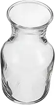 MAGICLULU Small Transparent Glass Wine Carafe Mini Individual Decanter with Flat Mouth for Effortless Pouring and Cleaning for Wine Rice and Celebrations