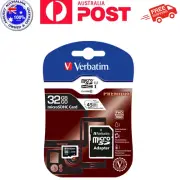VERBATIM 32GB MicroSD SDHC SDXC Class10 UHS-I Memory Card 45MB/s Read 10MB/s