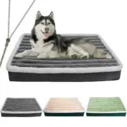 Short Plush Dog Bed with Non-slip Bottom Orthopedic Foam Dog Bed Removable Cover