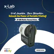 xLab XP-58B Portable Pocket Mobile Thermal Printer | Bluetooth Connectivity