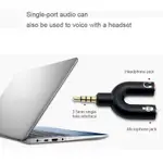 3.5MM 2-IN-1 CONVERS U-SHAPE AUDIO ADAPTER LAPTOP MOBILE PHO