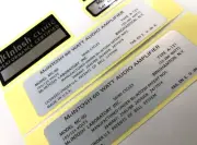 For McINTOSH MC60 AMPLIFIER SIDE DECAL LABEL TYPE-A - NO SERIAL NUMBER TYPE DIY