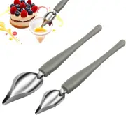Culinary Precision Drawing Decorating Spoon Set, 2Pcs Drizzle Spoons,Professiona