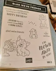 Stampin' Up! Glad We’re Friends 158787 Cling Stamp Set
