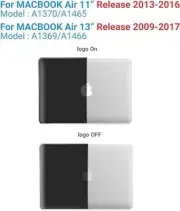 13 Inch Case A1466 A1369 Hard Shell Case with Keyboard & Screen Cov Macbook Air