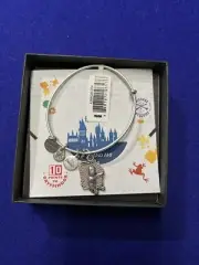 NEW Alex and Ani HARRY POTTER PLATFORM 9 3/4 Silver Charm Bangle Bracelet NWT