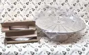 9 pc! John Derian Target Spiderweb Cake Stand + 8 Spiderweb App Plates NEW!