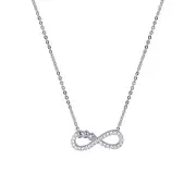 925 Sterling Silver Beautiful Infinity Heart Necklace For Womens & Girls