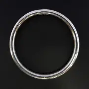 Silver Bangle 78mm, solid 6mm, Britannia silver, 958 Purer than Sterling 925