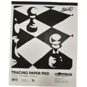 Sax Tracing Paper Pad, 25 lbs, 19 x 24 Inches, White, Pack of 50
