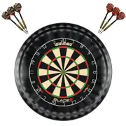 Winmau Blade 6 Dart Board + Target Corona Light + Black Surround + Darts