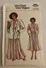 Vogue 9255 Vintage 80s Sewing Pattern Sizes: 14-16-18 Jacket & Dress