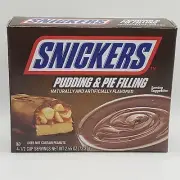 Snickers Candy Bar Flavor Instant Chocolate Pudding Pie Filling 2.55 Oz Box