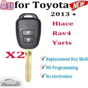 2XReplacement Remote Key Shell Case Fob Suitable for Toyota Hiace 2014+ 2Buttons