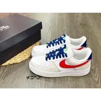 在飛比找蝦皮購物優惠-实拍特价 Nike Air Force 1 白紅藍 奶茶 蛇