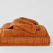 Sheridan Orson Towel Range - Bath Sheet in Ginger Peach Cotton