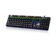 K52 104 Keys Blue Switches Wired USB Keyboards Programmable Gaming Keyboard Computer Accessories for PC Gamer Computer Desktop