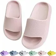 [KOUECI] Kids Cloud Slides Boys Girls Shower Slippers Slip on Slide Sandals Non-slip Summer Beach Pool Shoes