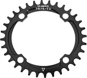 EMSea Oval Narrow Wide Chainring 104BCD Bike Speed Chainring Single Bike Chainring Compatible with Shimano Compatible with SRAM Cranksets