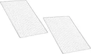 2Pcs Barbecue Wire Mesh Square Grill Mats for Outdoor Cooking Versatile Baking Cooling Rack Easy to Clean