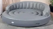CleverSpa Inflatable Circular Lounger Gray(⌀200CM)